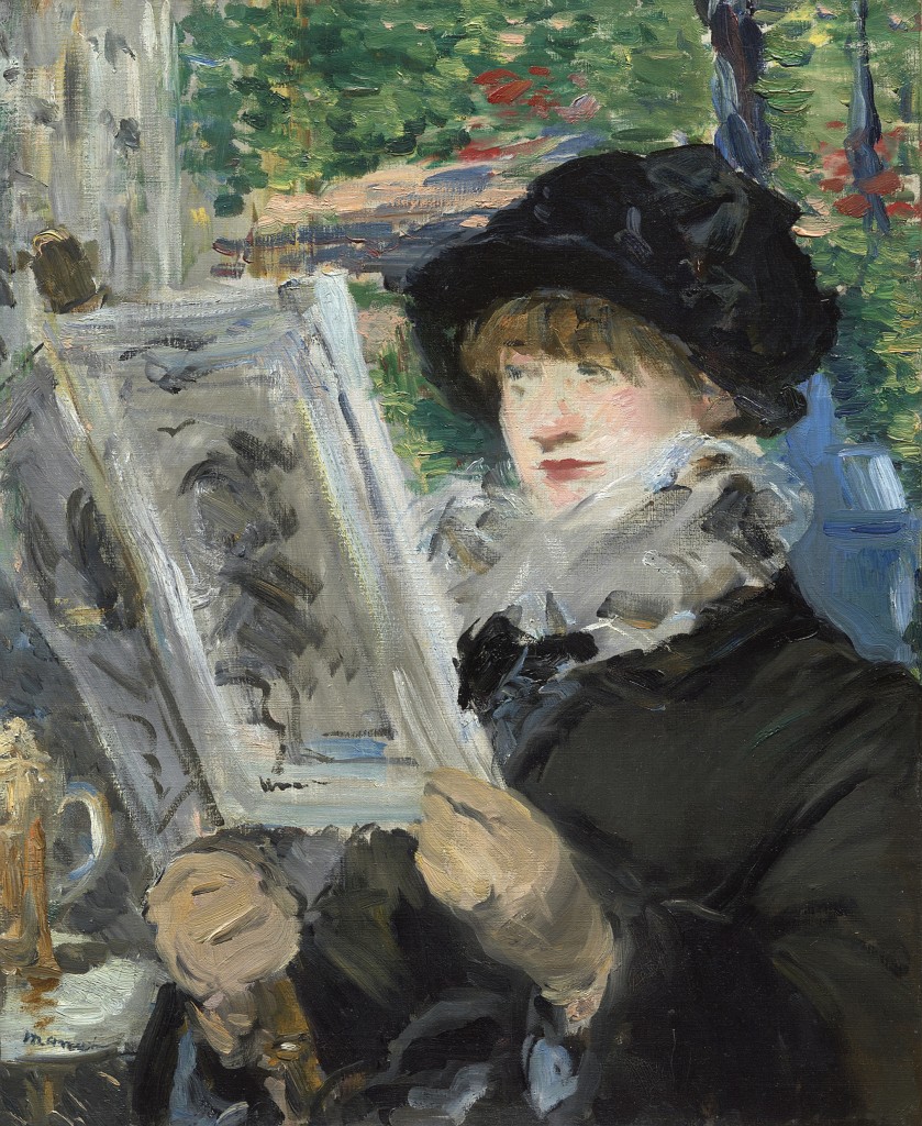 Édouard Manet. Woman Reading (La Lecture de l’illustré), 1879/80. The Art Institute of Chicago, Mr. and Mrs. Lewis Larned Coburn Memorial Collection.