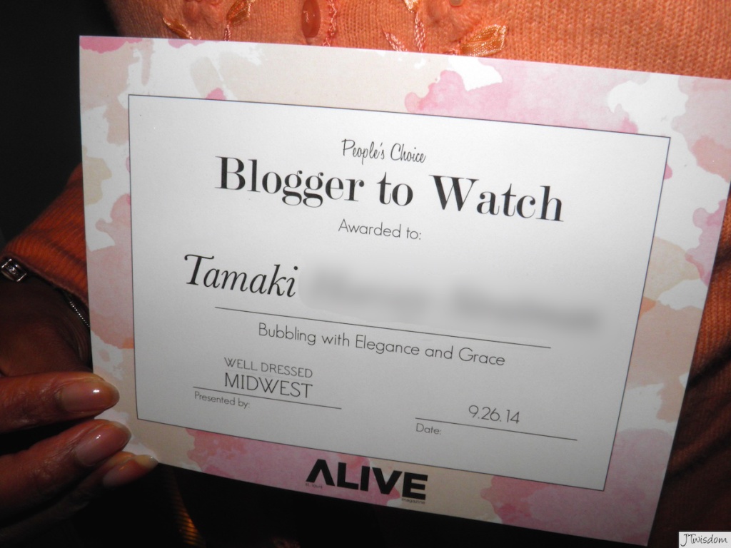 Blogger To Watch Award