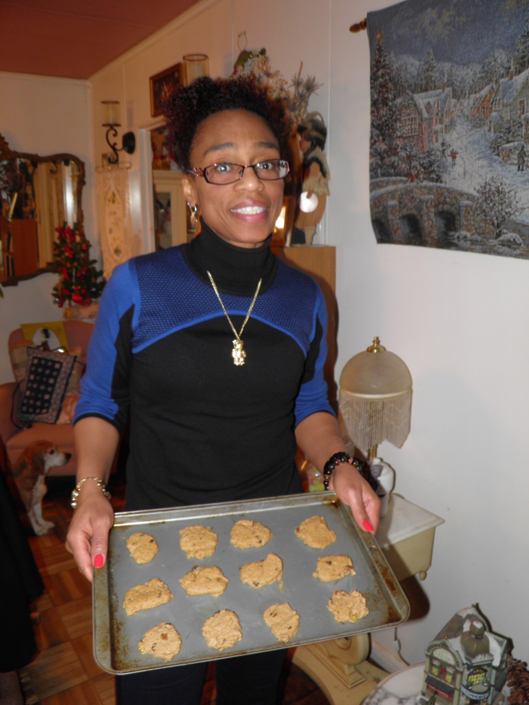 JT making Sugar free cookies