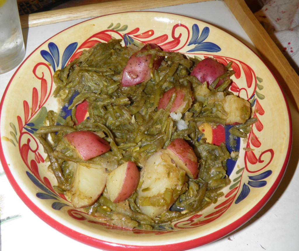 string beans and potatoes